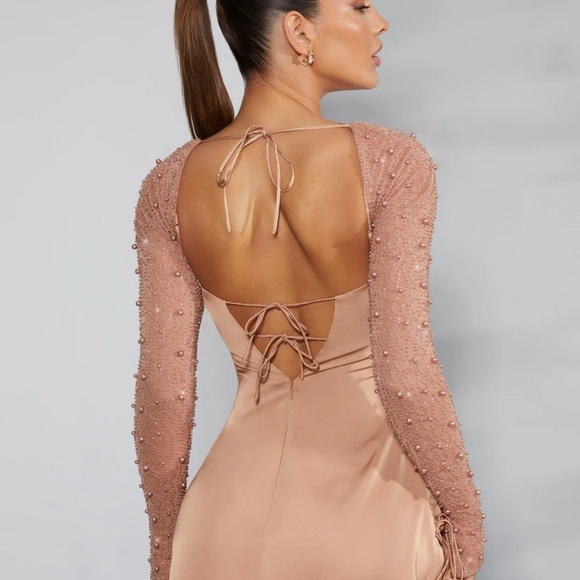 Oh Polly Dresses & Skirts - Oh Polly Geneva dress in Beige NWT